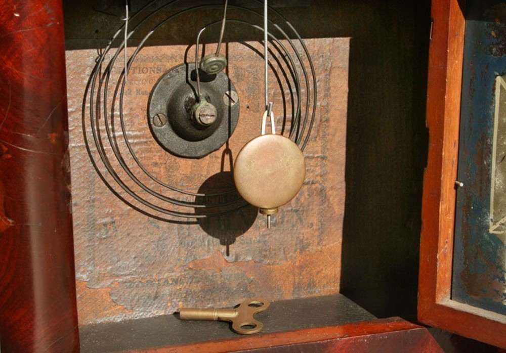Antique Beehive Shelf Clock, 8 Day Time and Strike