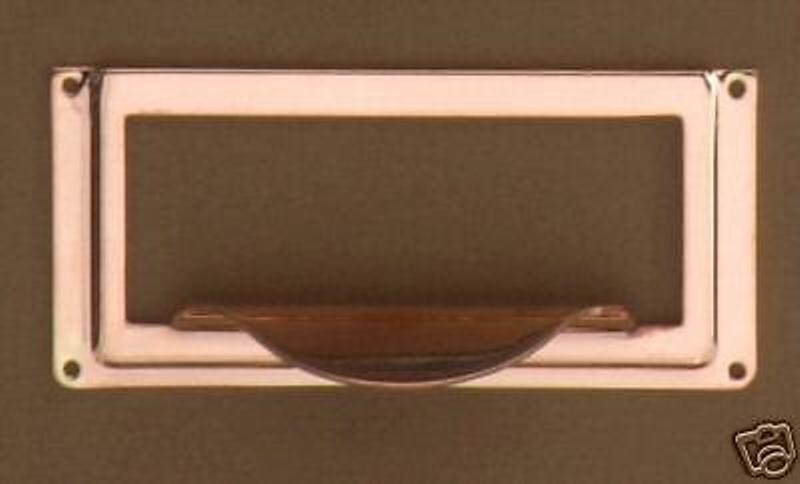 GLOBE WERNICKE/MACEY COMMERCIAL STACK FILE DRAWER HARDWARE! JAPANING/BRONZE ALSO