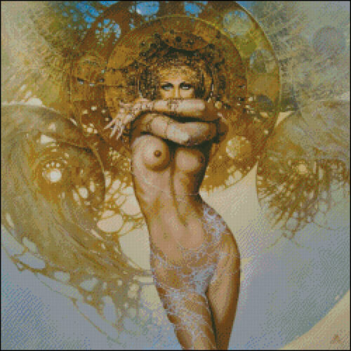 Angel and Demon - DIY Counted Cross Stitch Pattern Needlework