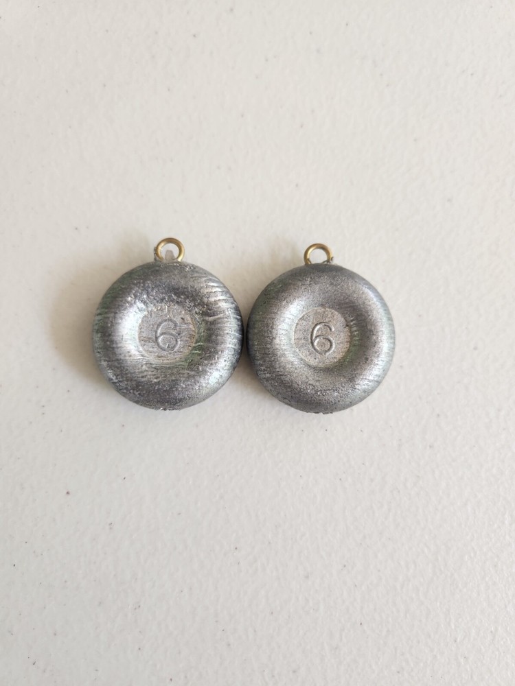 6oz round river Sinkers 20pcs.