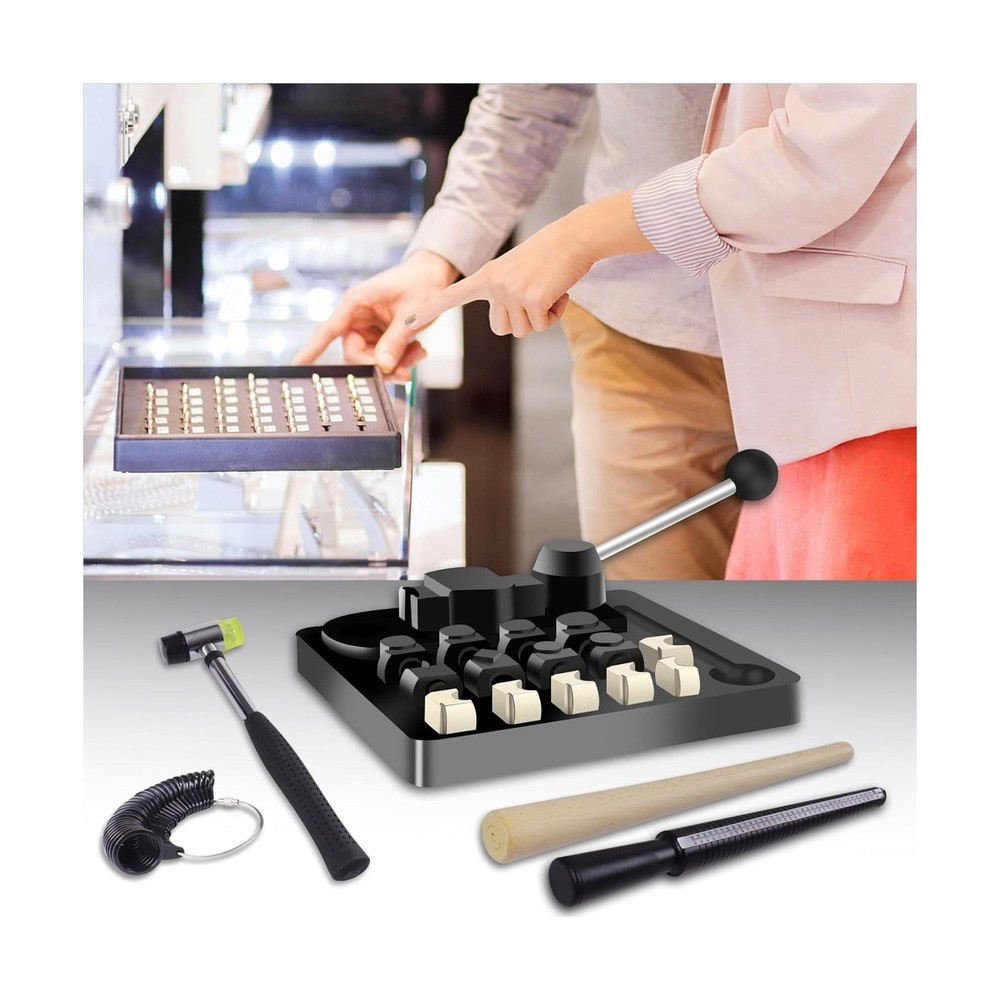 SANJIAN Ring Bender, Ring Maker Kit, Spoon Ring Bender Tool for Ring Jewelry ...
