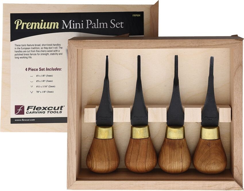 Flexcut Premium Mini-Palm Set #FLEXFRP604 &