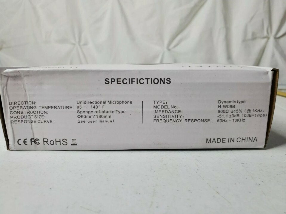 Hotec Black Professional Vocal Dynamic Handheld Microphone H-W06B