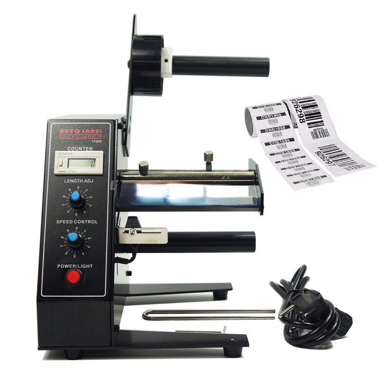 220V Auto Label Dispenser 1150D Sticker Device Label Stripping Labeling Machine