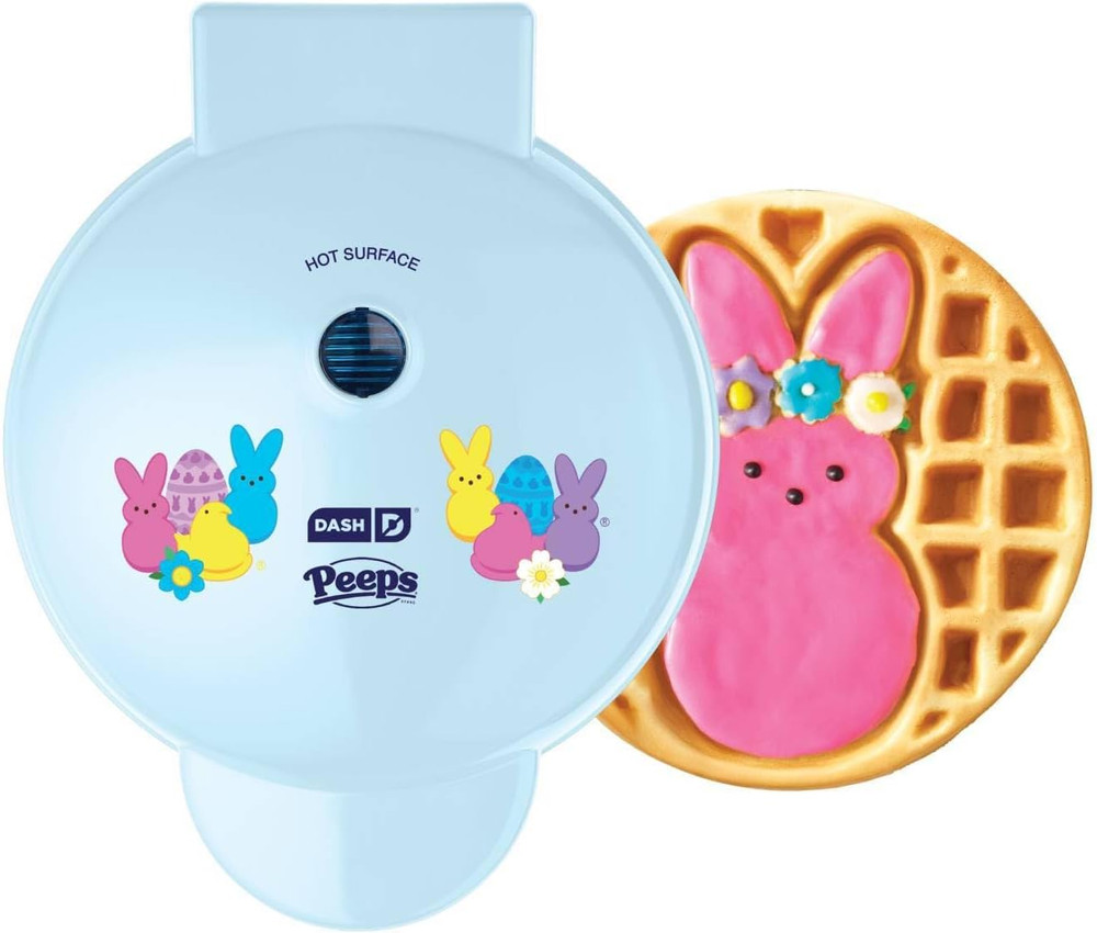 PEEPS® X Waffle Maker - Bunny Waffle Maker for Easter Breakfast - Easy Release,