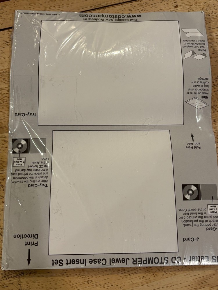 CD Stomper Pro CD/DVD Labeling System + Various CD/DVD/Floppy Labels Please Read