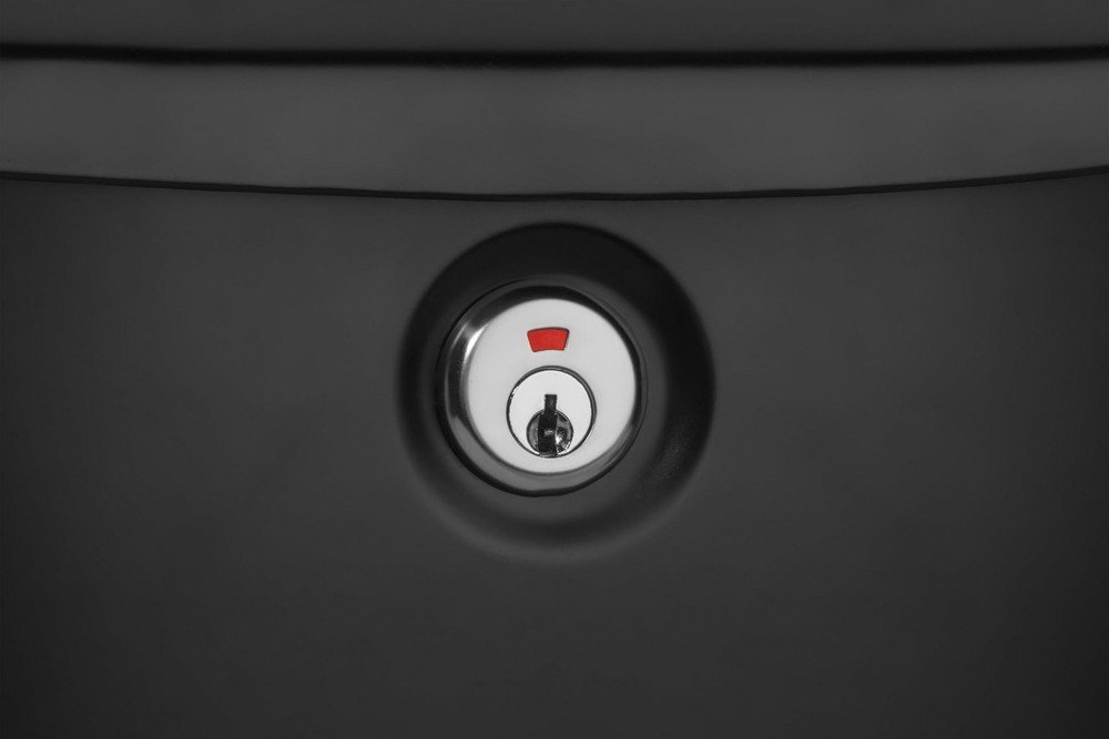 Parkside Locking Vertical WallMounted Mailbox Metal Galvanized Drop Black