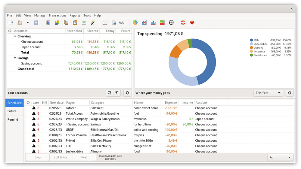 Finance & Budgeting Software on USB – Expense Tracking, Bank Import, Easy Setup
