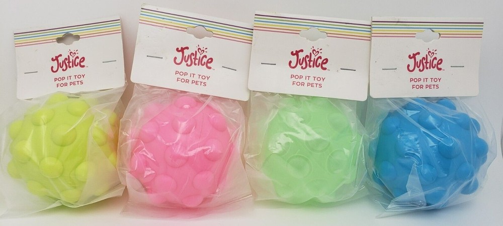 Justice Pop It Toy For Pets New!