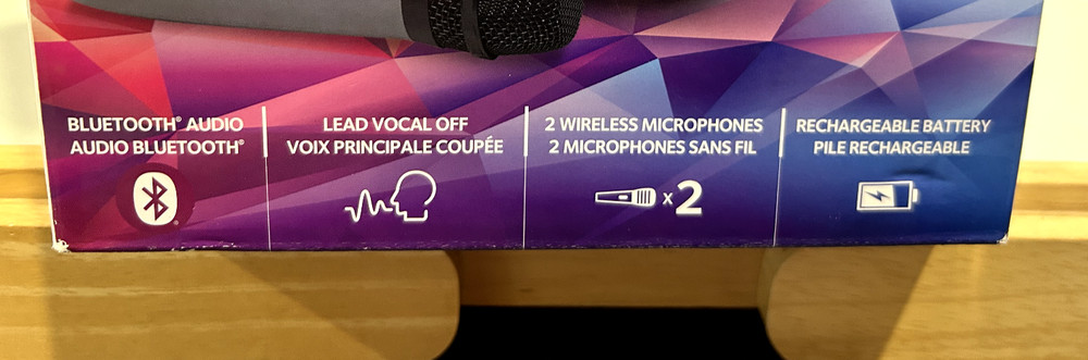 Singing Machine Sparkle Bluetooth LED Lights Karaoke System New in Box