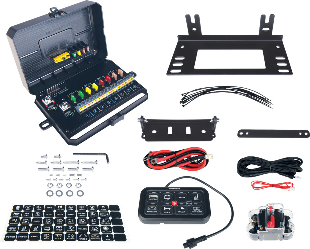 Open Trail Multifunction Rgb Switch Panel 8 Gang Winch