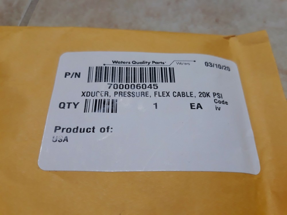 XDUCER, PRESSURE, FLEX CABLE 20K PSI