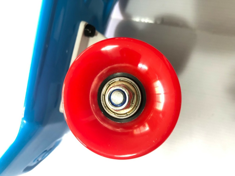 22" Skateboard Mini Cruiser Penny Style Board Plastic Deck. Blue/Red