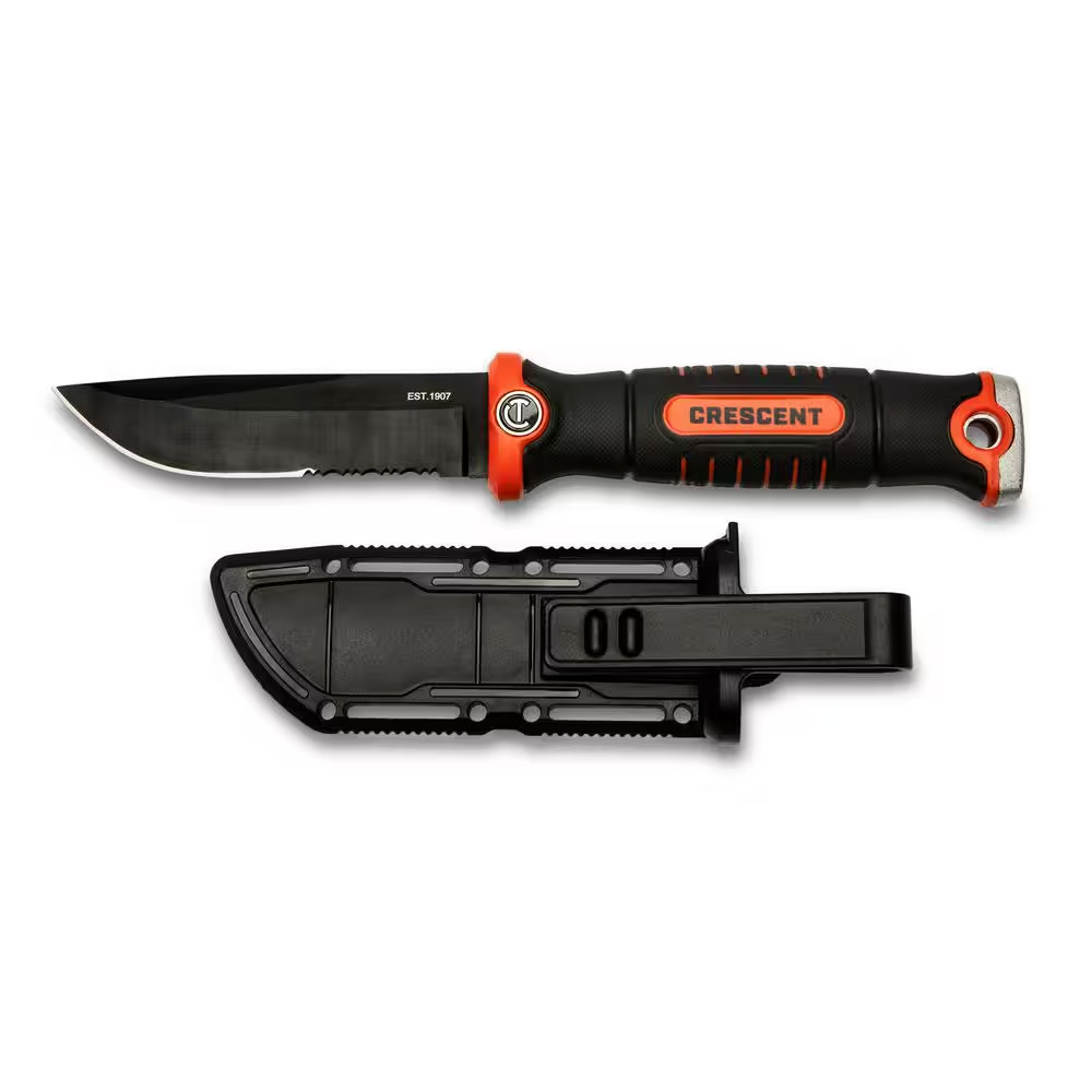 4-1/2 In. Fixed Blade Trade Knife with Sheath