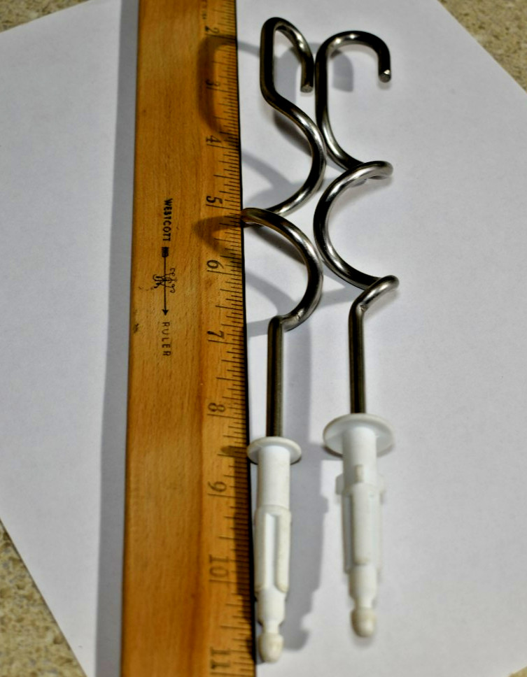 Replacement Set Unbranded Mixer Machine Dough Hooks Wire Beaters