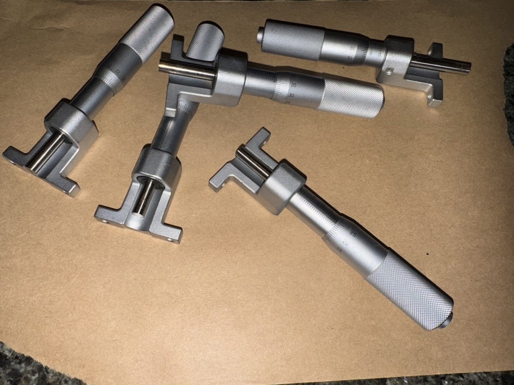 Micrometer Heads 5pcs Linear Stage with Perpendicular Mounts.