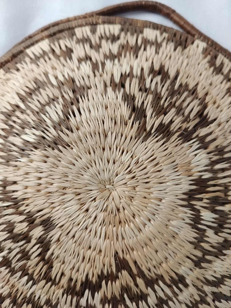 Woven Boho Basket / Bowl 9"