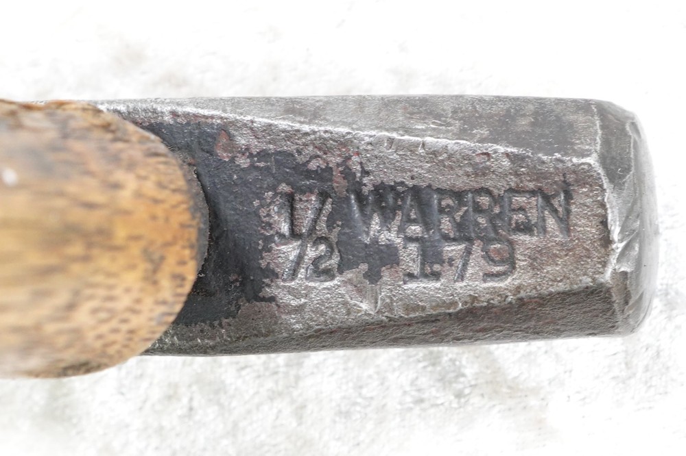 WARREN #179 Blacksmith Anvil Tool Hammer 1/2" Punch 2.31 Total Wt