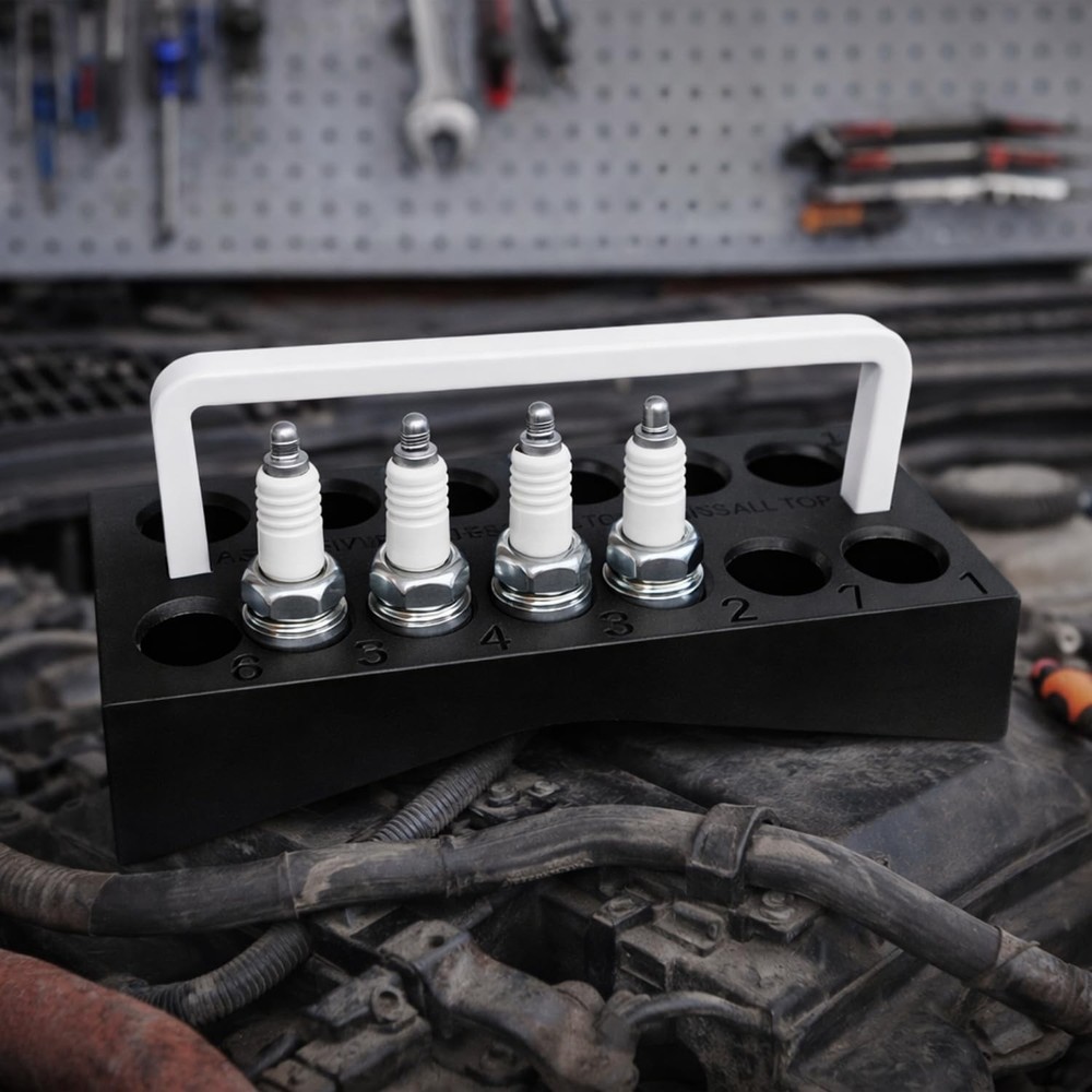 Peak Select Spark Plug Organizer Tray | Spark Plug Storage Holder | Engine Ma...