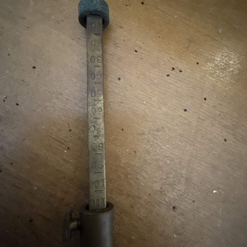ANTIQUE BRASS POWDER MEASURE TOOL