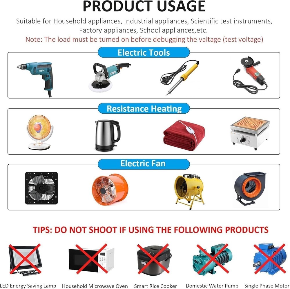 Advanced 120V AC Fan Speed Controller with 3 Settings & Overload Protection