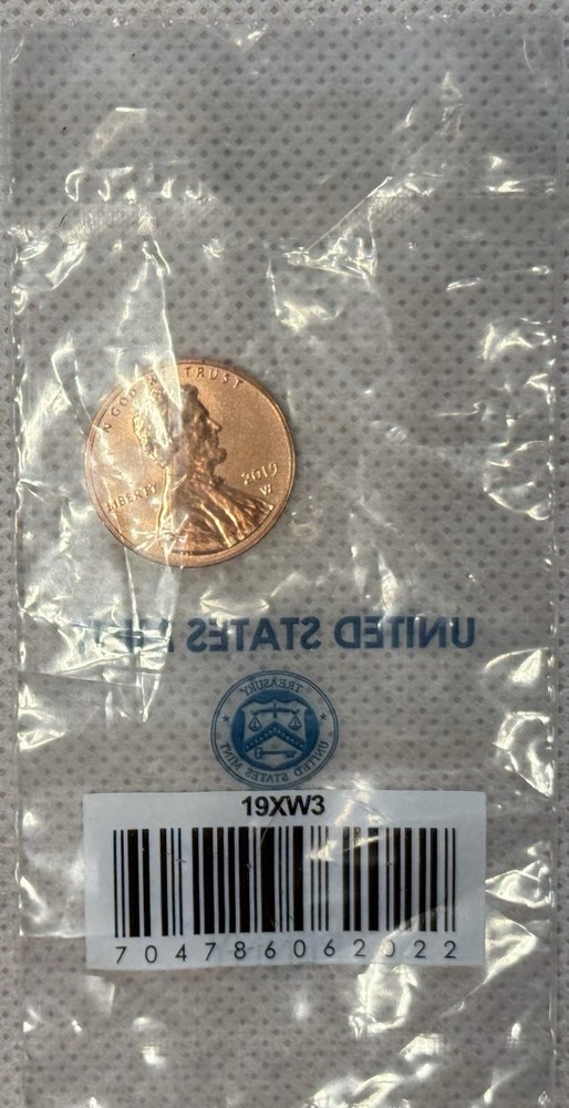 2019 W Reverse Proof Lincoln Shield Cent -West Point - w/ Original Mint Plastic