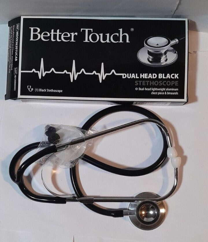 Better Touch Duel Head Black Stethoscope
