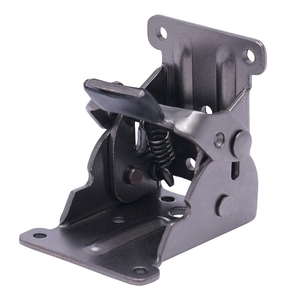 4 Pack Folding Table Leg Brackets, Black Foldable Self-Locking Extension Hinge