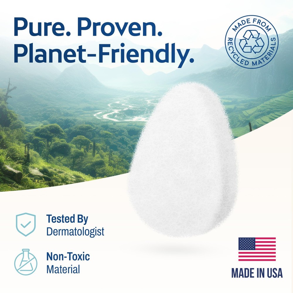 [10 Pack] Regular Exfoliating Sponge for - Daily Cleansing Scrubber - Buf Dir...