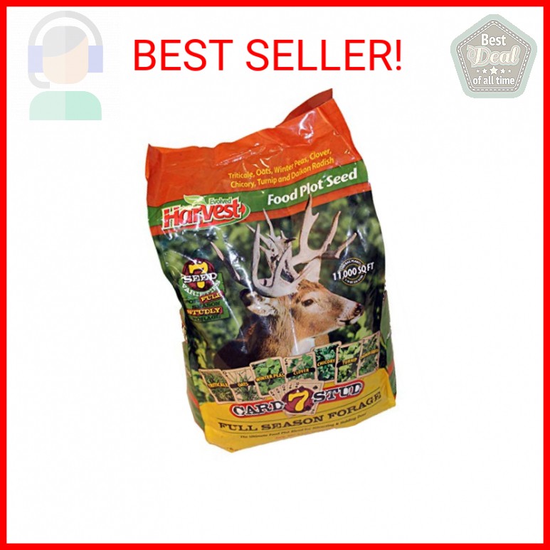 EVOLVED HARVEST 7 Card Stud Adaptive Food Plot Seed - Full Season High-Protein &