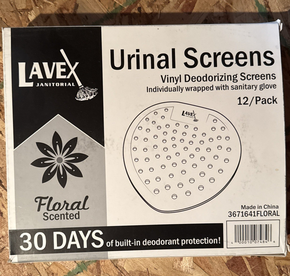 12 Urinal Screens Boardwalk Gem Urinal Screen Deodorizer Mango Scent Orange