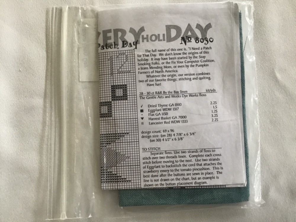12 ~ Just Another Button Company Months Stitch Every Day ~Pattern Buttons Fabric