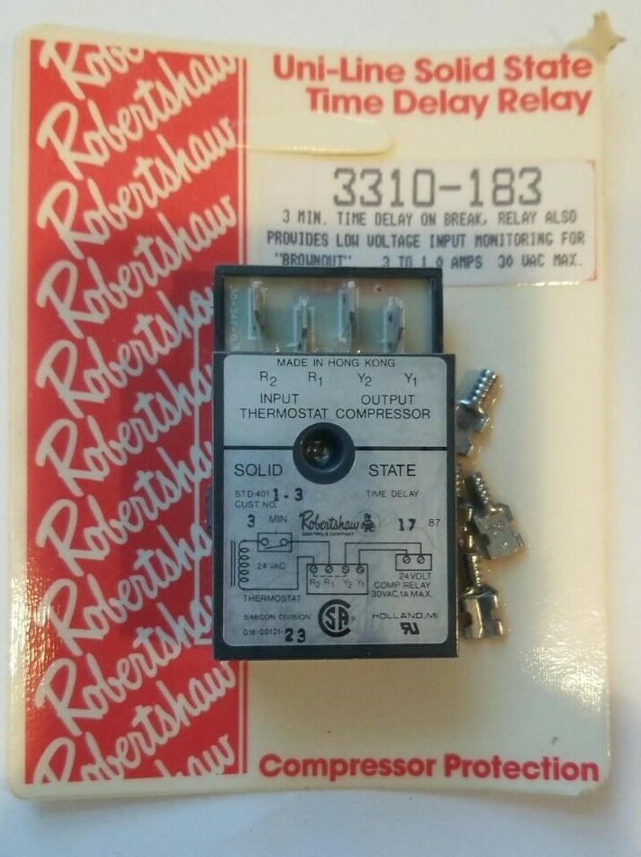 NEW ROBERTSHAW COMPRESSOR PROTECTOR ~  PART # RE3310-183