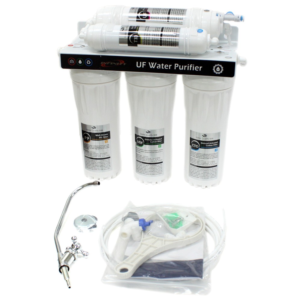 5 Stage Home Drinking Water Filter Purifier Ultra-filtration Fiber RO System