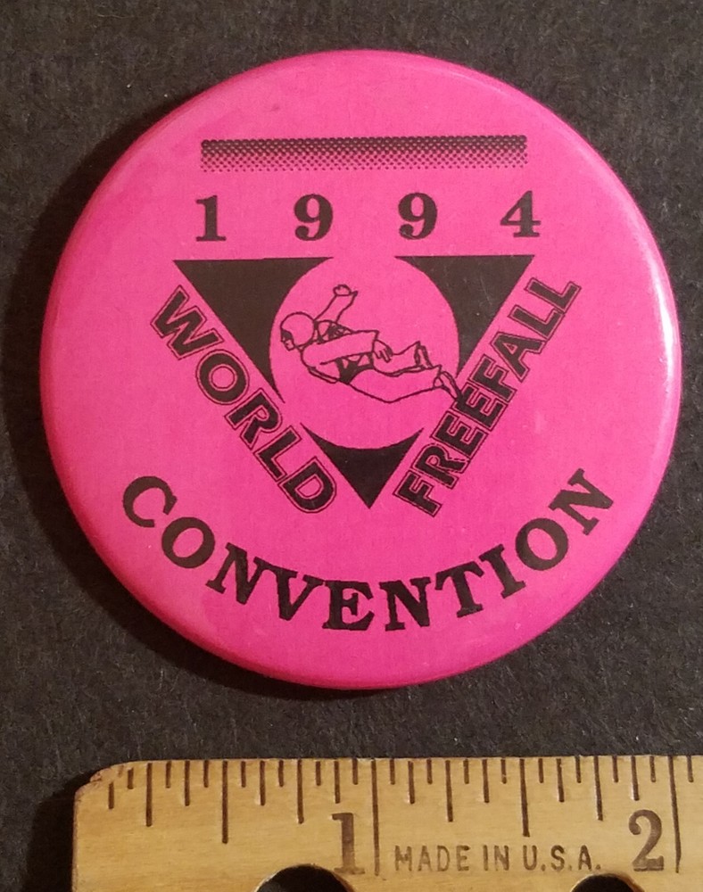 World Freefall Convention Pinback Button