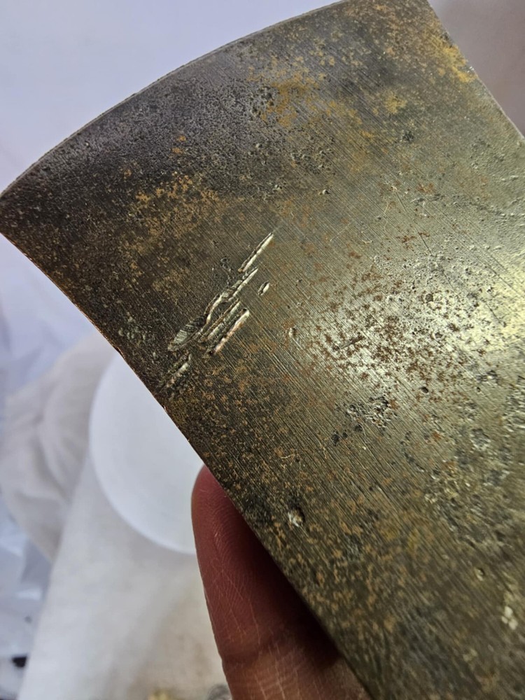 Vtg Rustic Single Bit Axe Head Tool -413g - A17