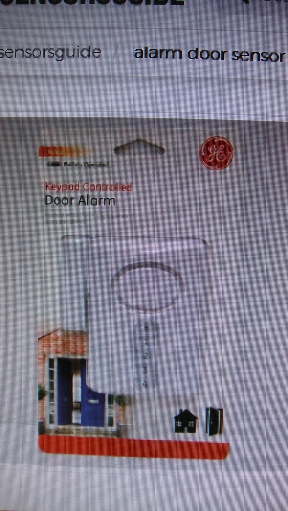 New GE Keypad Controlled Door Alarm Programmable 4-Digit Code Sensor