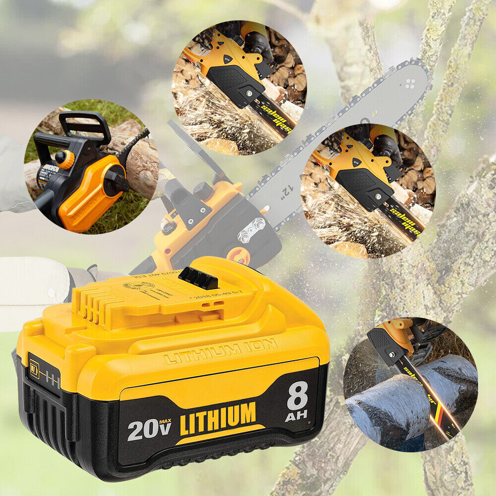 Replacement 20V For Dewalt 20Volt Max Lithium Ion Battery DCB206-2 DCB207-2