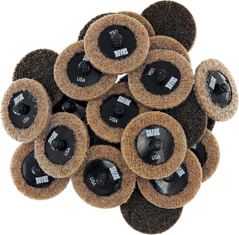 Shark 13062 2″ Surface Conditioning Discs, Brown, Coarse, Quick Change, 25pk