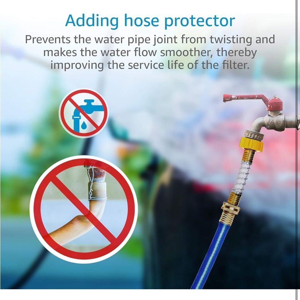 AQUA CREST Inline Water Filter, Dedicated for Car Washing, Yard Cleaning