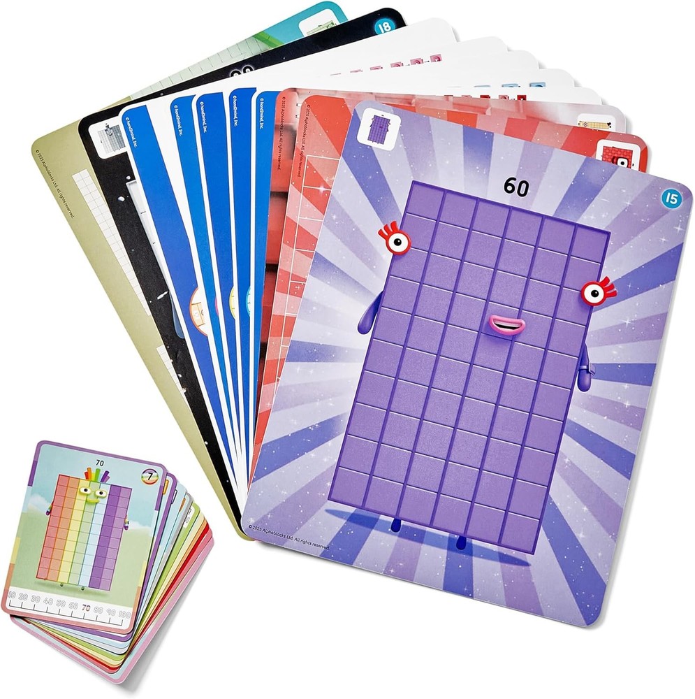 hand2mind Numberblocks Heroes with Zeroes MathLink Cubes Activity Set,...