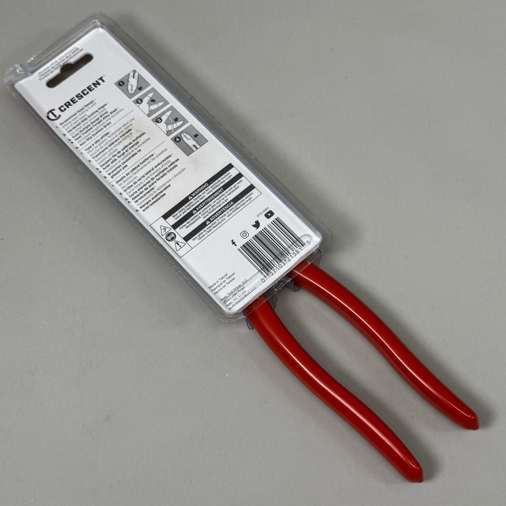 CRESCENT 9" Lineman's Compound Action Dual Material Pliers Red