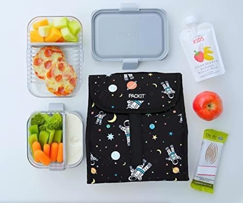 Freezable Lunch Sack Spaceman Built W/ EcoFreeze Technology Foldable Reusable
