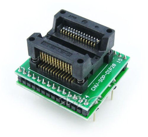 1PCS SO28 SOIC28 SOP28 to DIP28 Programmer adapter Socket Module CA NEW