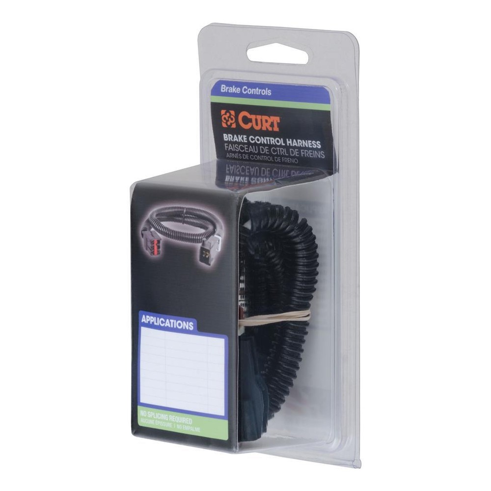 CURT 51423 Quick Plug Electric Trailer Brake Controller Wiring Harness, Select B