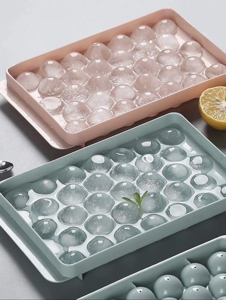 Ball Ice Cube Trays Small Pink Plastic Kitchen