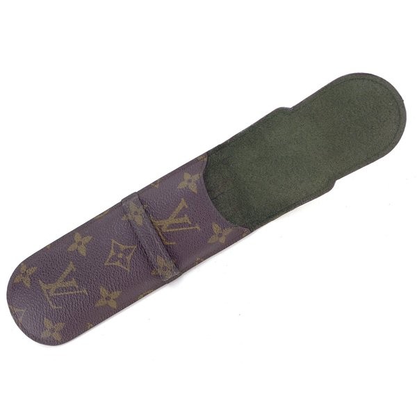 LOUIS VUITTON Pencil Case Monogram Etuistillo Brown