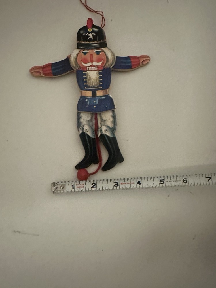 Vtg Pull String Nutcracker Jumping Jack