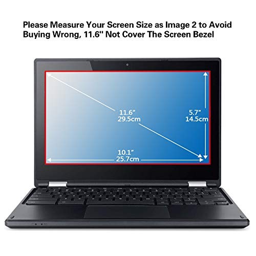 2 Pack 11.6 Inch Blue Light Screen Protector, Eye Protection Anti Blue Light &