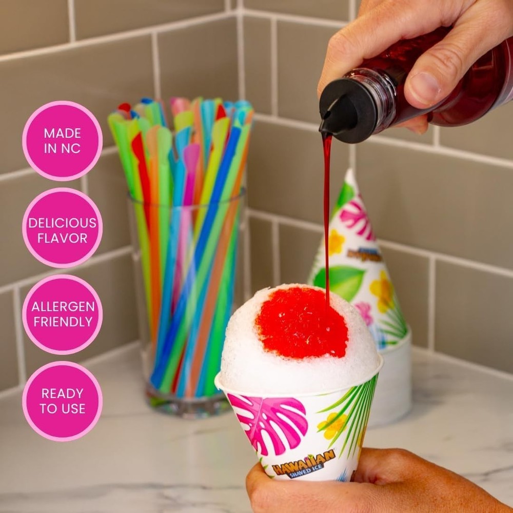 Snow Cone Syrup Bundle - Cherry, Blue Raspberry, Grape